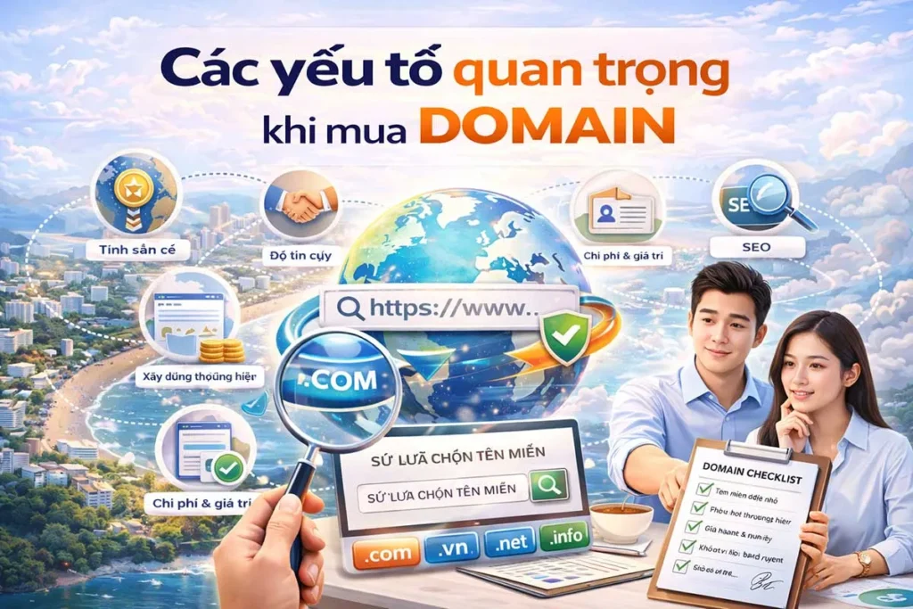 Các yếu tố quan trọng khi mua domain cho website doanh nghiệp