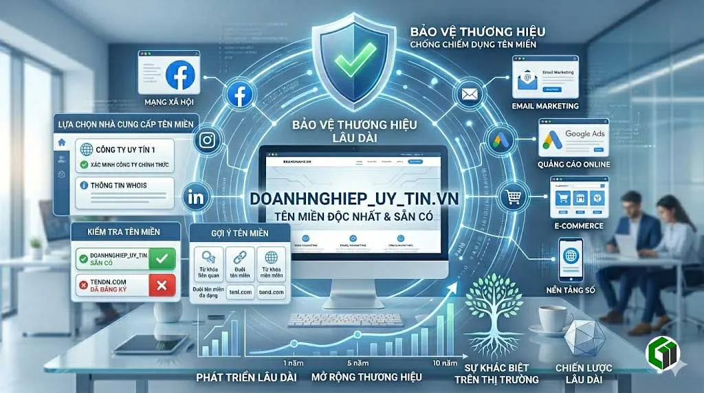 Chọn domain độc nhất và mua từ nhà cung cấp uy tín