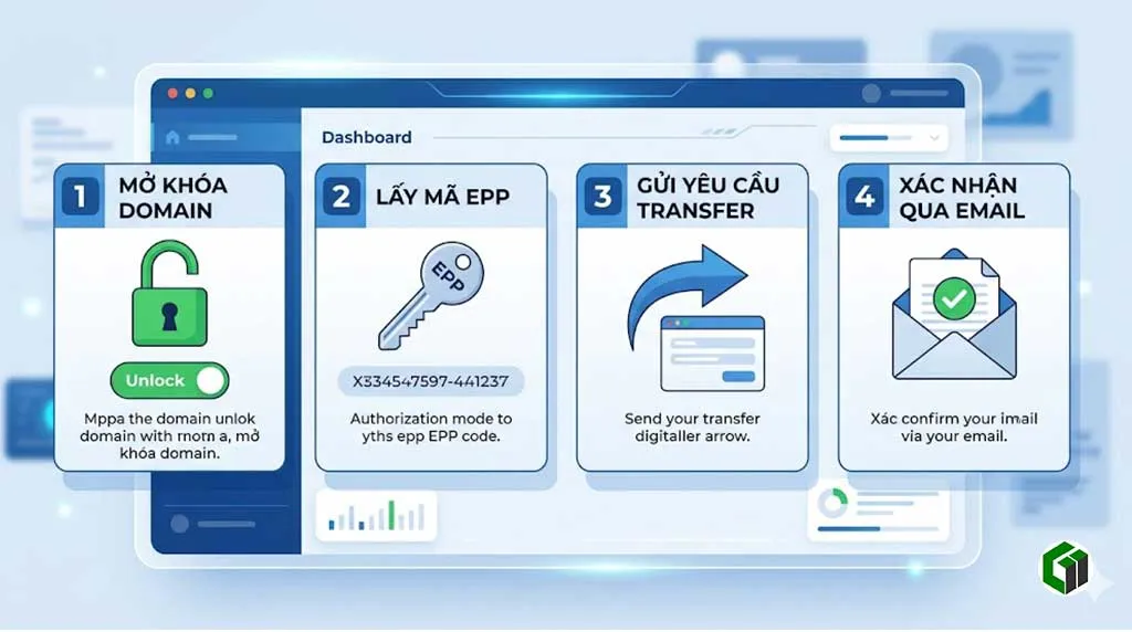 Quy trình chuyển nhượng domain qua nhà cung cấp tên miền