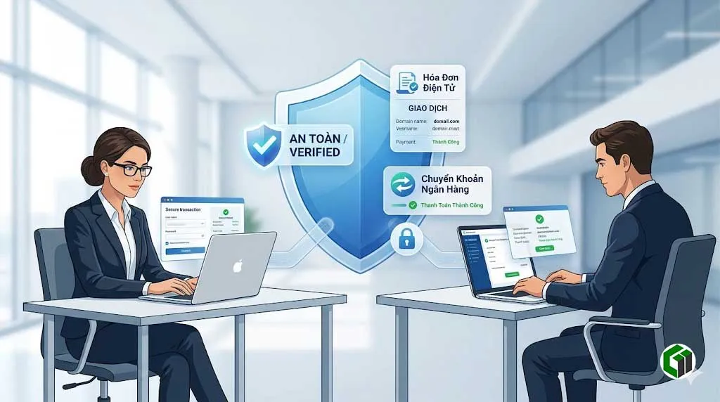 Thanh toán an toàn khi mua bán và chuyển nhượng domain