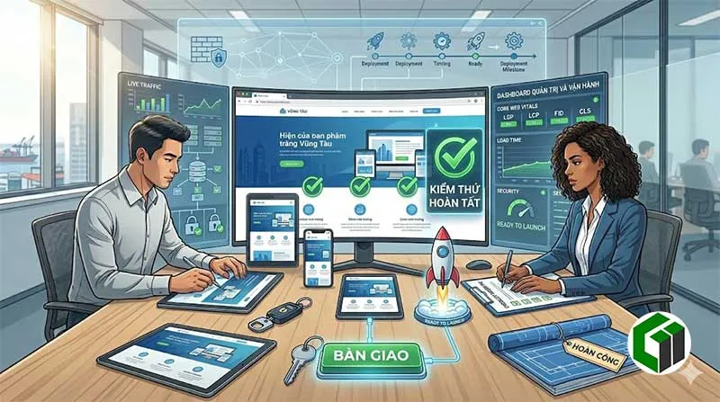 Kiểm thử bàn giao và vận hành website