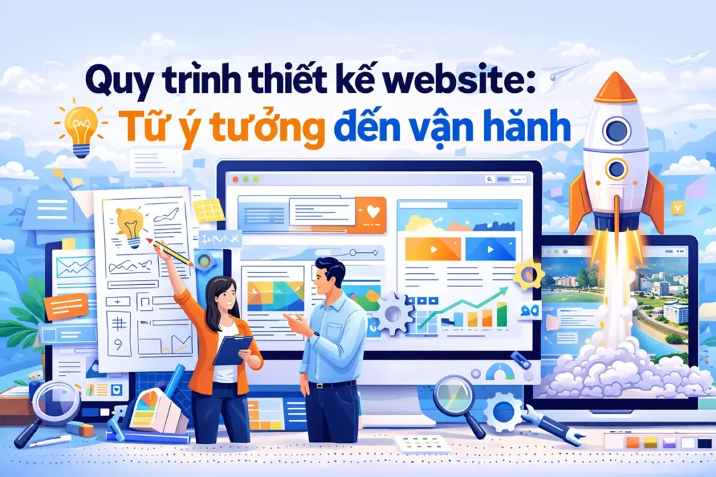 Quy trình thiết kế website từ ý tưởng đến vận hành tại Giải Pháp Số 24H