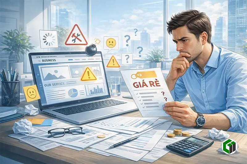 Rủi ro khi chọn website giá rẻ