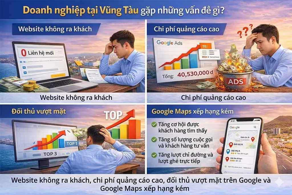 Những vấn đề doanh nghiệp tại Vũng Tàu thường gặp khi chưa làm SEO hiệu quả