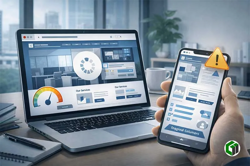 Website giá rẻ thường chậm và tối ưu mobile kém