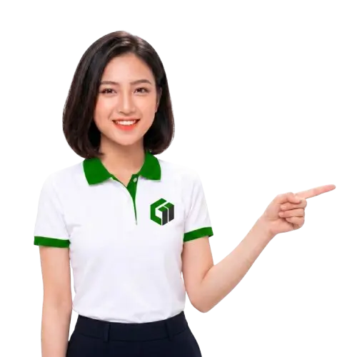 Nhân viên Giải Pháp Số 24H chỉ tay vào các vấn đề website
